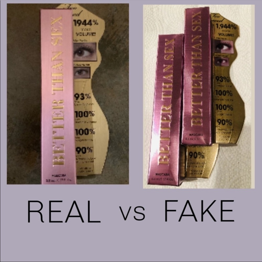Real VS Fake Better Than Sex mascara